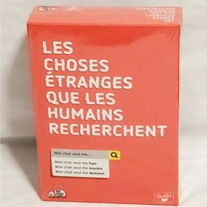 BNIB Sealed "Les choses étranges que les humains recherchent" French Board Game